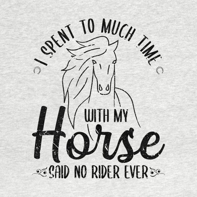 Horseback Riding Funny Horse by Humbas Fun Shirts